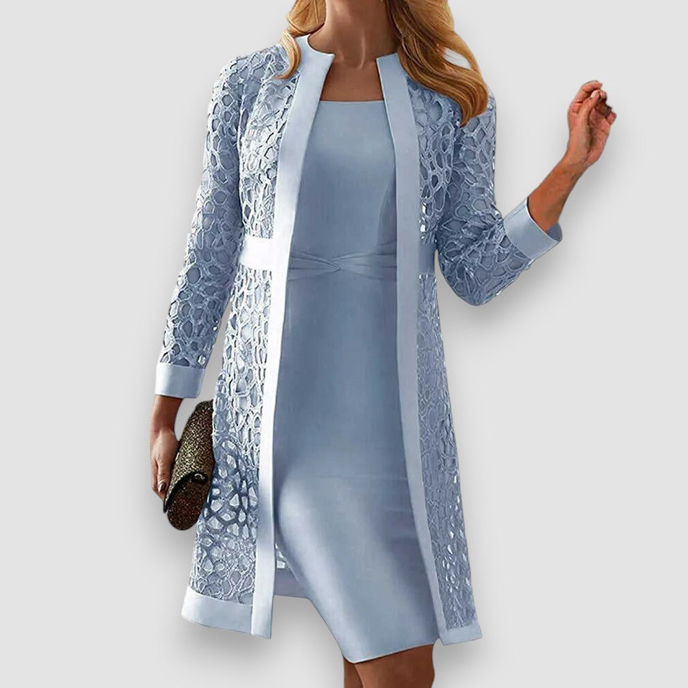 Women's Long Sleeve Dress | Two-Piece & Elegant