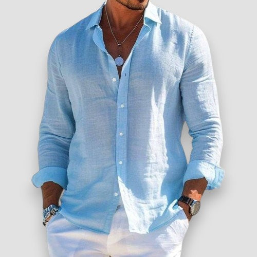 Men's Long Sleeve Polo | Relaxed & Smart