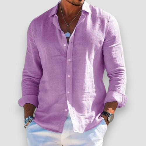 Men's Long Sleeve Polo | Relaxed & Smart