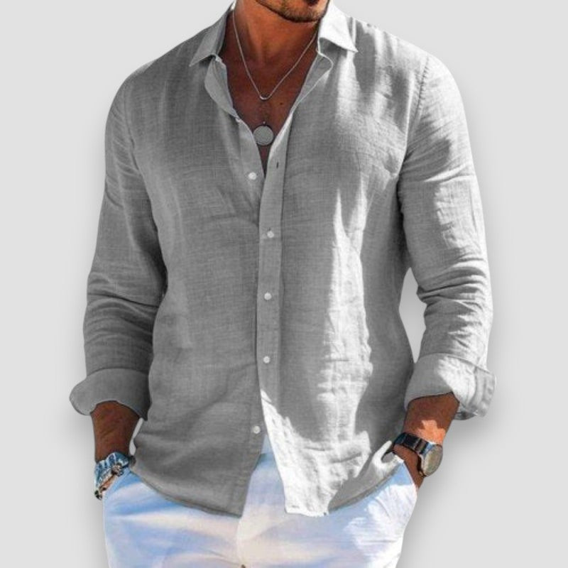 Men's Long Sleeve Polo | Relaxed & Smart