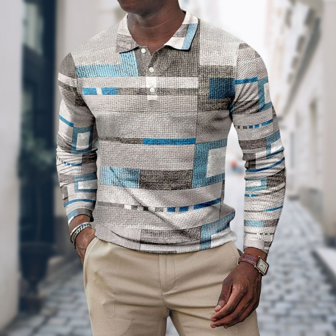 Men's Long Sleeve Polo Shirt | Fitted & Smart