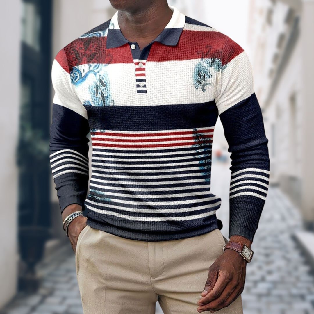 Men's Long Sleeve Polo Shirt | Fitted & Smart