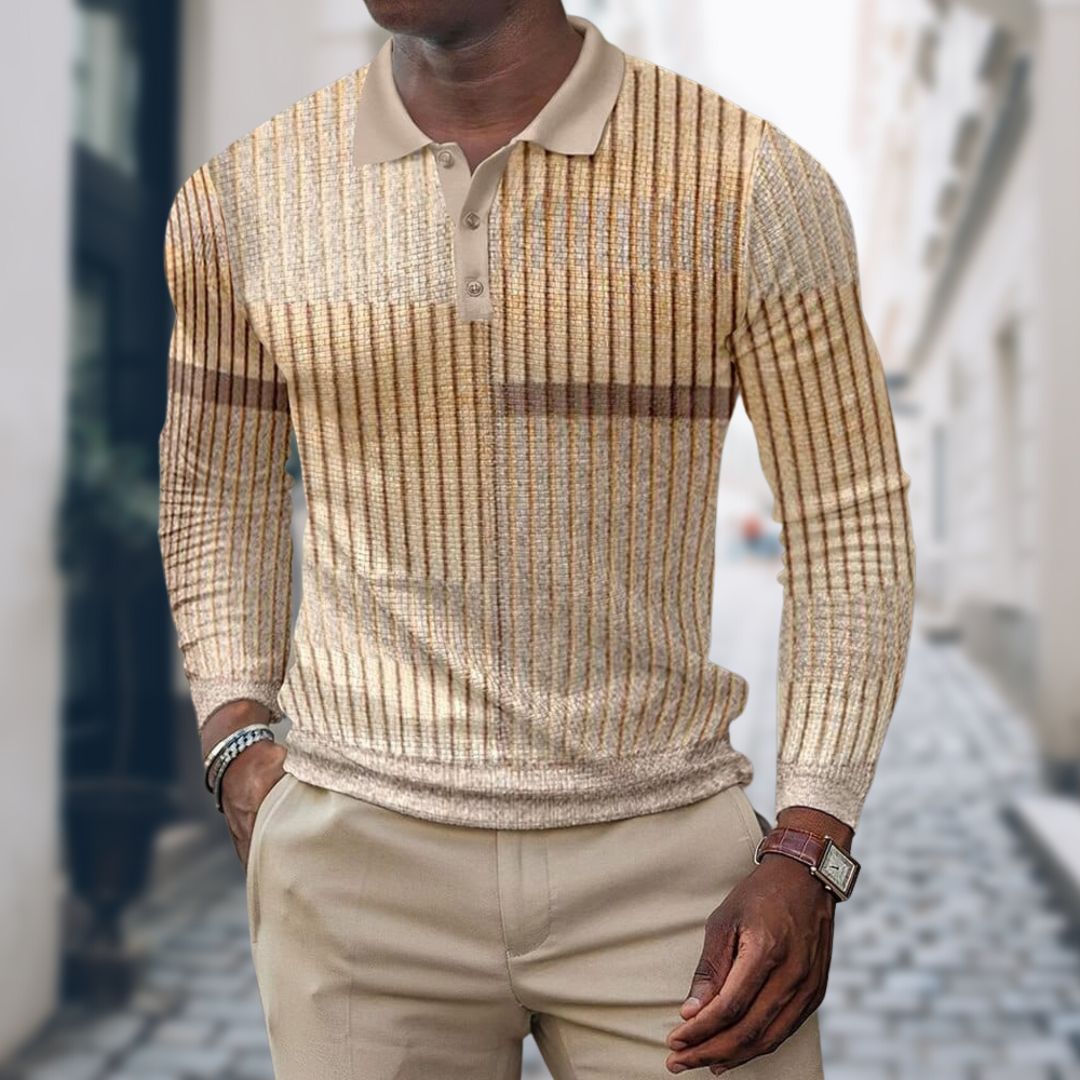 Men's Long Sleeve Polo Shirt | Fitted & Smart