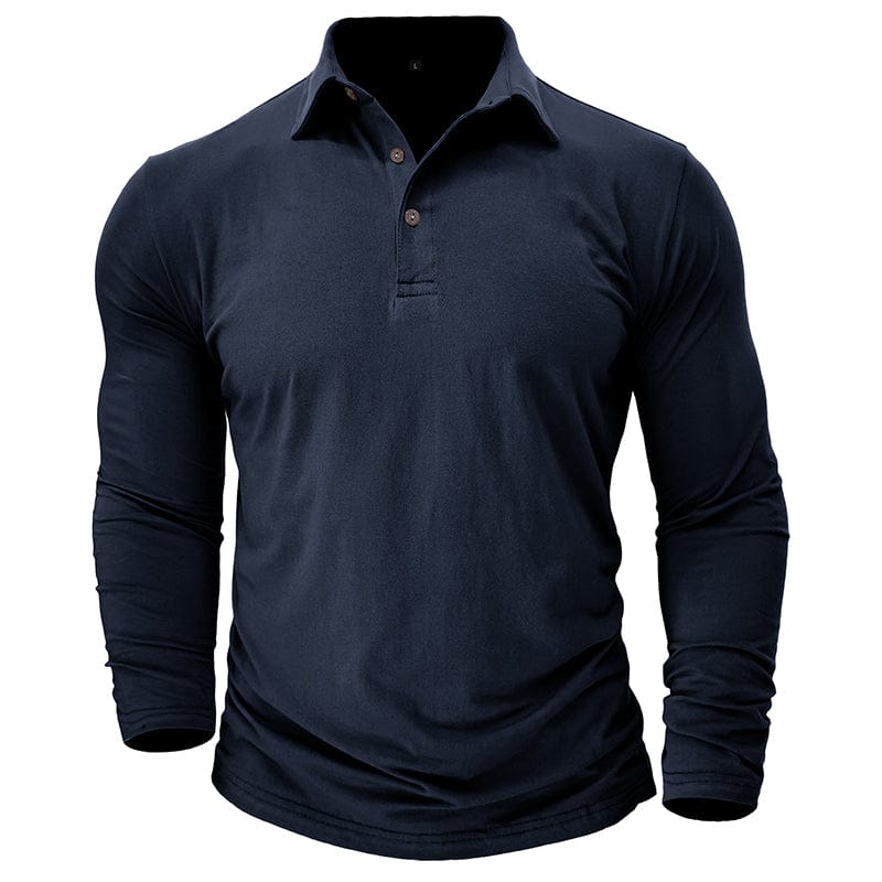 Men's Long Sleeve Polo Shirt | Fitted Cut