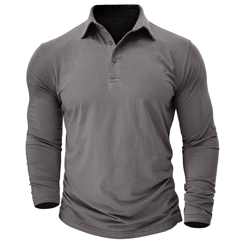 Men's Long Sleeve Polo Shirt | Fitted Cut