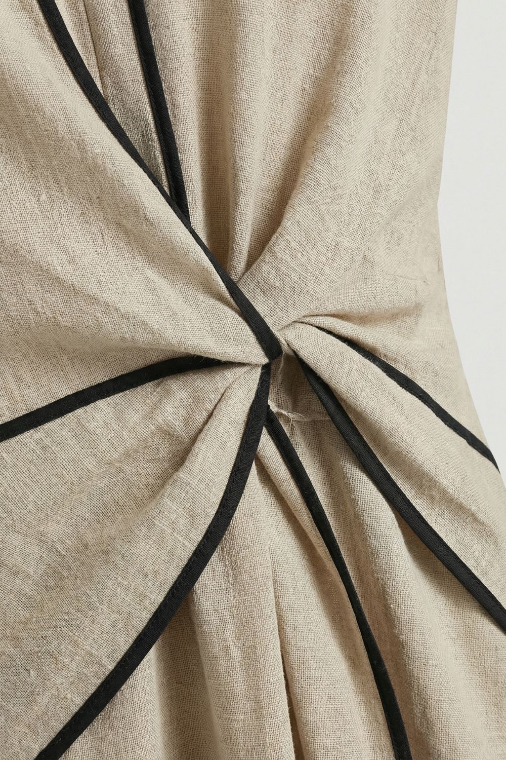 Women’s Midi Dress with Wrap Detail and V-Neck