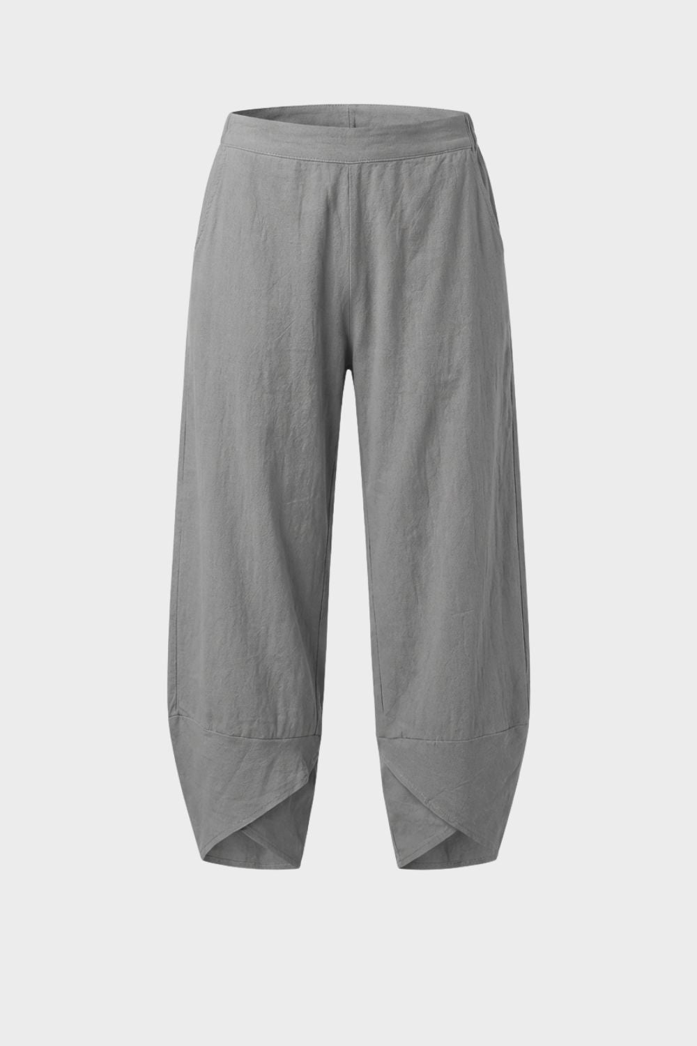 Women's Trousers with Elastic Waistband and Wide Leg