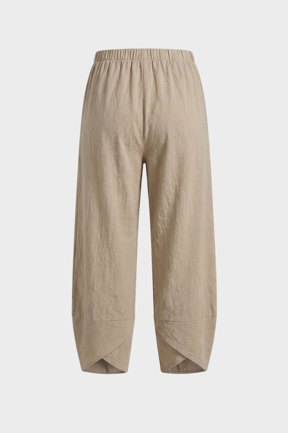 Women's Trousers with Elastic Waistband and Wide Leg