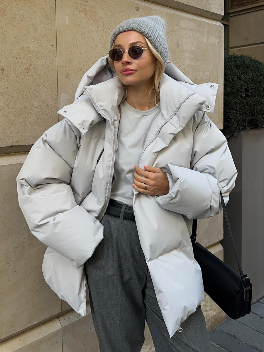 Women's Hooded Winter Jacket | Oversized & Warm