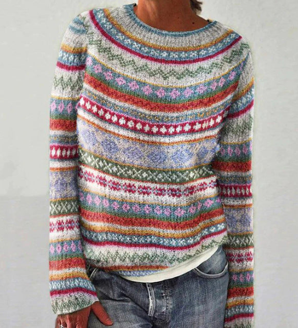 Women's Knitted Jumper | Vintage Design & Warm
