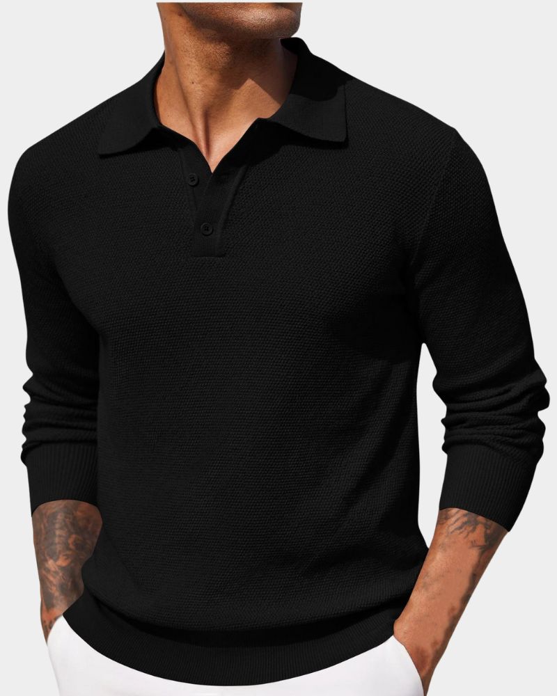 Men's Polo Jumper | Comfortable Fit & Crease-Free