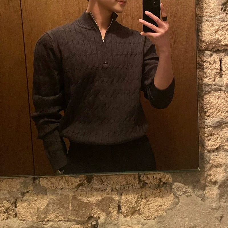 Men's Jumper | Troyer Collar & Warm