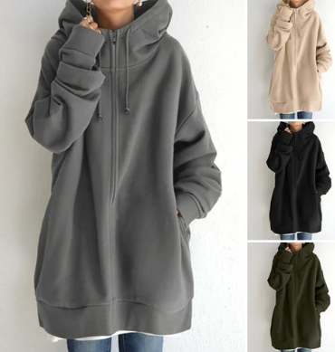 Women's Zip-Up Hoodie | Warm & Comfortable