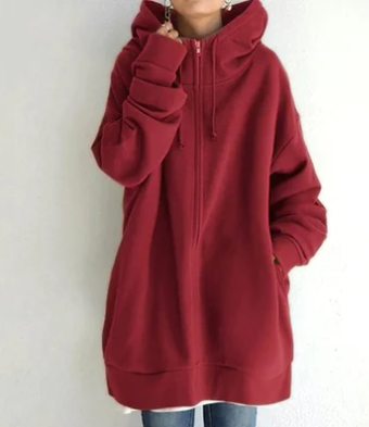 Women's Zip-Up Hoodie | Warm & Comfortable