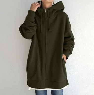Women's Zip-Up Hoodie | Warm & Comfortable