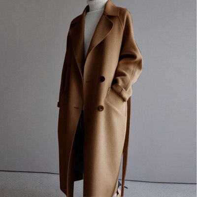 Women's Winter Coat | Tie Belt for a Tailored Silhouette