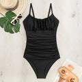 Sofia | Elegant Tummy Control Monokini in Black