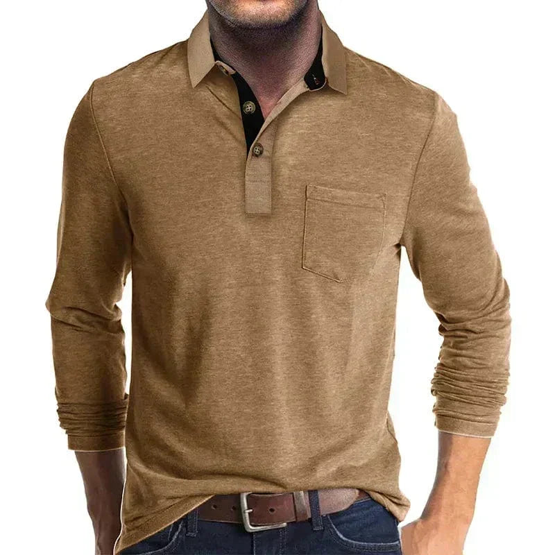 Men's Long Sleeve Polo Shirt | Colourfast & Durable
