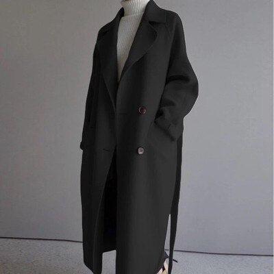 Women's Winter Coat | Tie Belt for a Tailored Silhouette