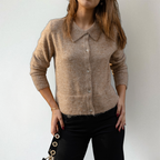 Women's Cardigan | Collared & Soft Handle