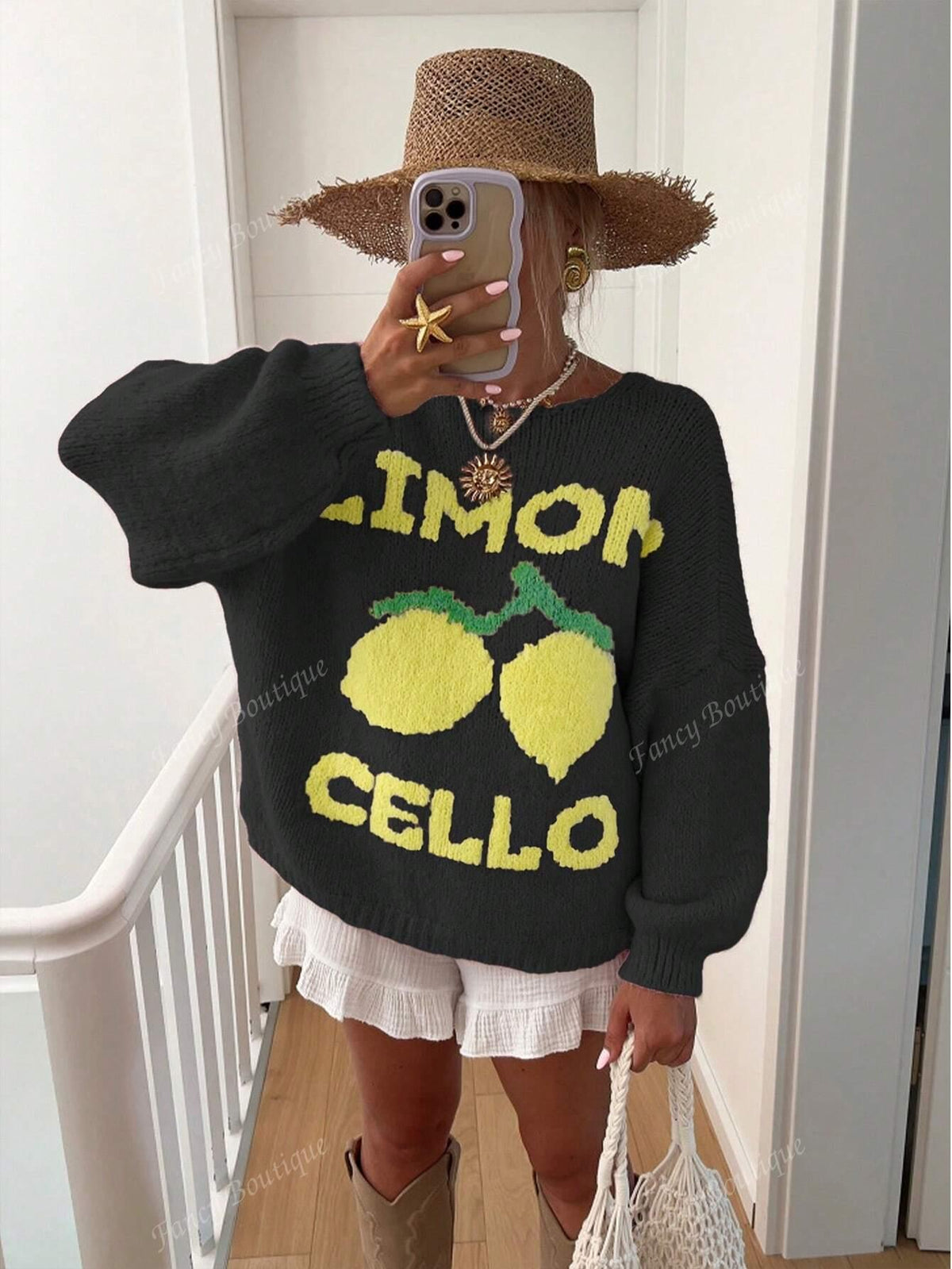 Women's Knitted Jumper | Cheerful Design & Comfortable Fit