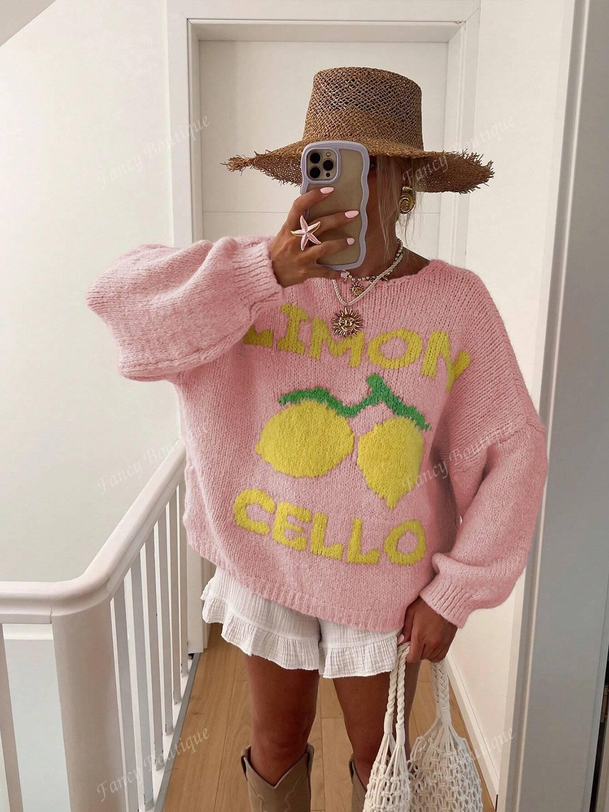 Women's Knitted Jumper | Cheerful Design & Comfortable Fit