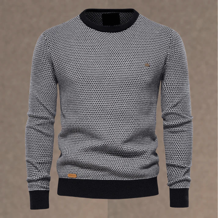 Men's Jumper | Textured Knit & Snug and Warm