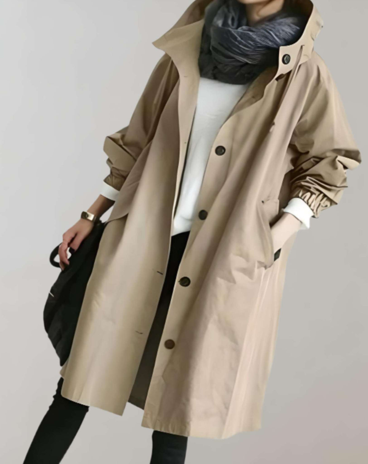 Women's Trench Coat | Water-Resistant & Warm