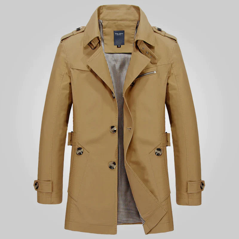 Men's Trench Coat | Classic & Windproof