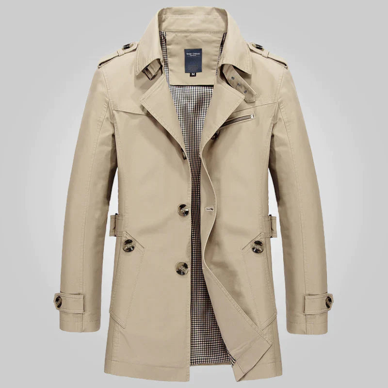 Men's Trench Coat | Classic & Windproof