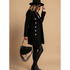 Women's Winter Jacket | Button Front & Classic Collar