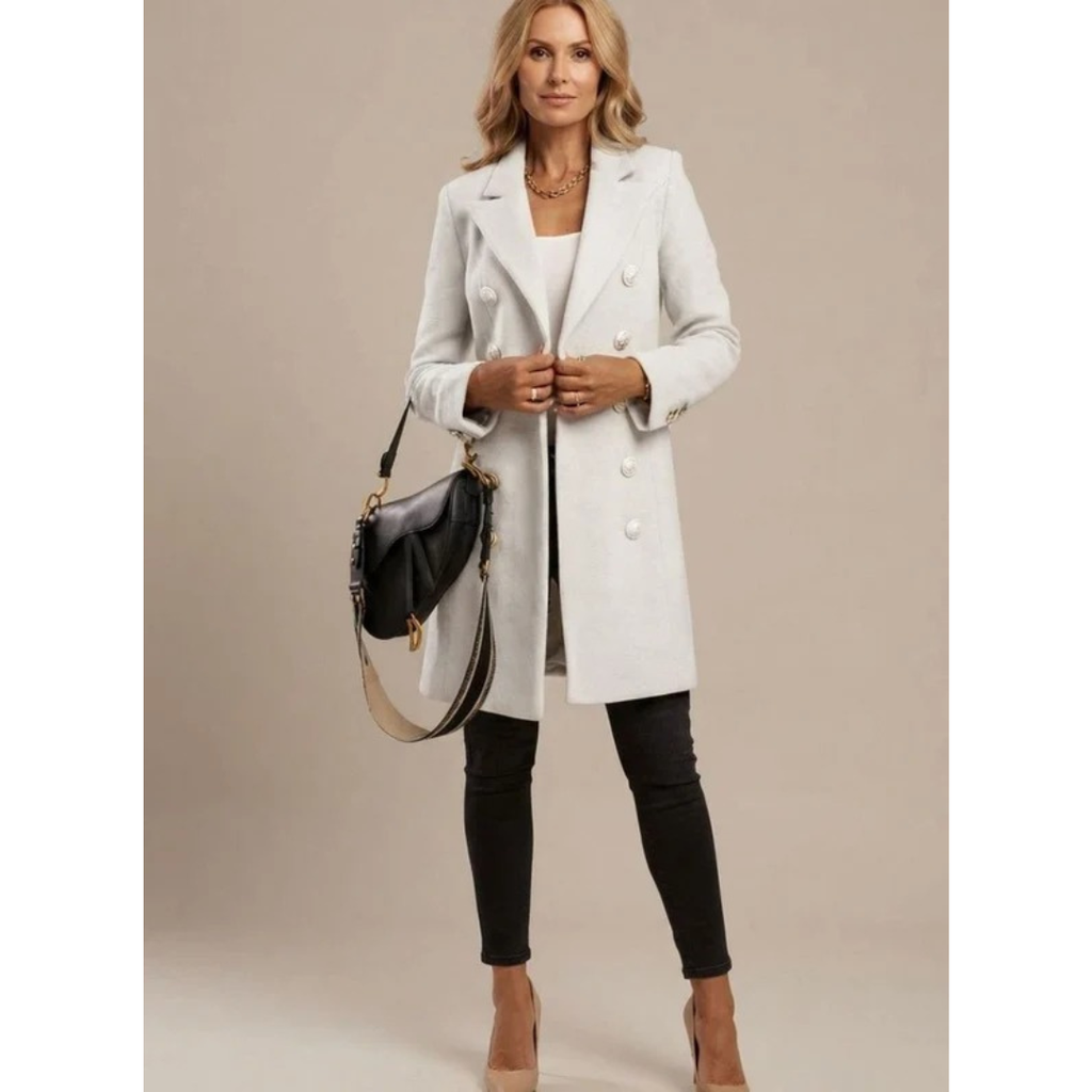 Women's Winter Jacket | Button Front & Classic Collar