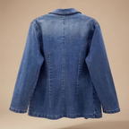 Women's Denim Blazer | Lapel Design & Versatile
