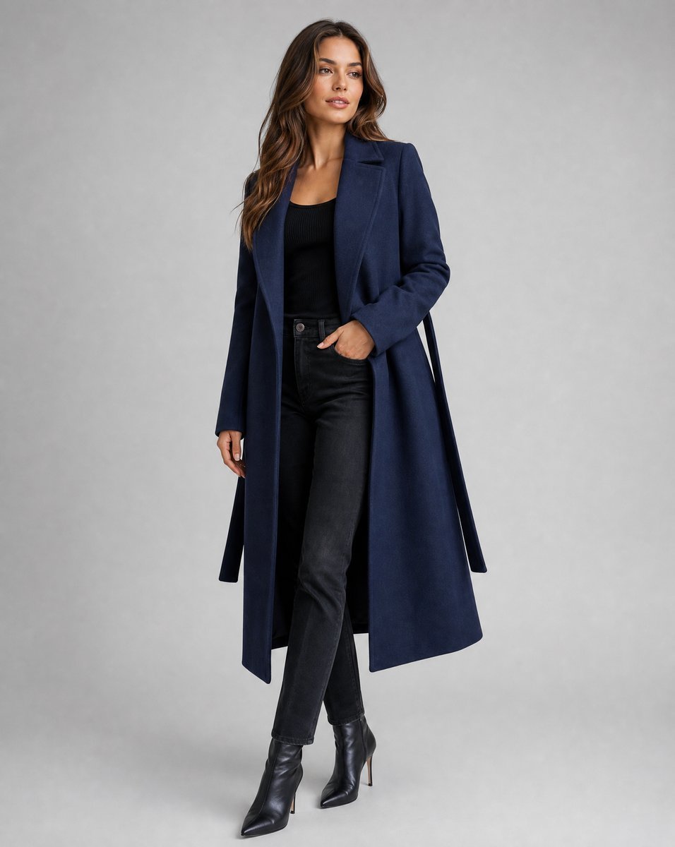 Women's Trench Coat | Belted Waist & Timeless Elegance