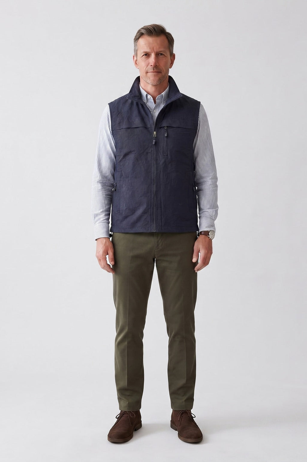 Men's Utility Vest | Stand Collar