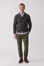 Men's Point Collar Jacket | Button-Front