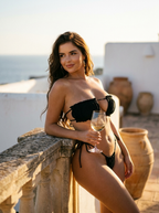 Lyca | Sienna Ruched Bandeau Micro Bikini Set