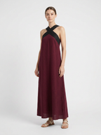 Women's Halter Maxi Dress | Sleeveless