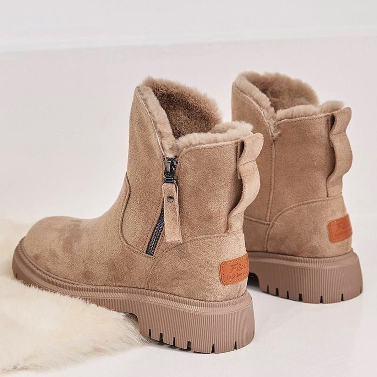 Women's Winter Ankle Boots | Warm Lined & Non-Slip