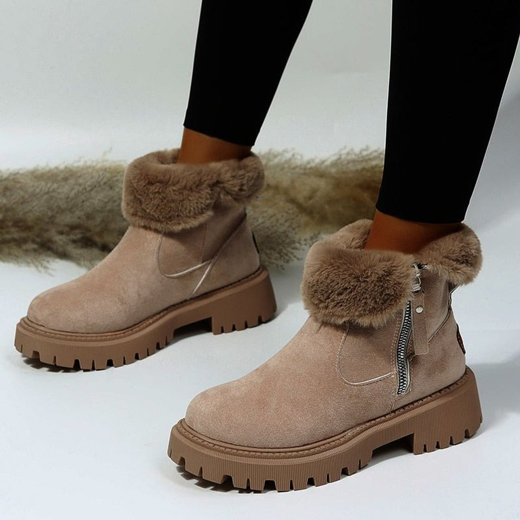 Women's Winter Ankle Boots | Warm Lined & Non-Slip